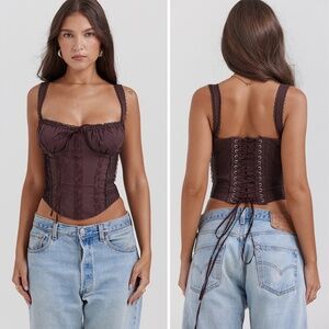 NEW House of CB Gini Top Rich Brown Large+ (XL)